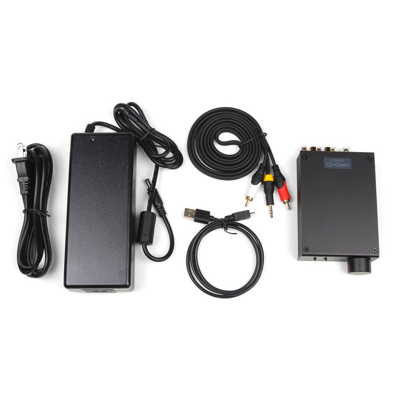 Micca OriGain Compact Stereo Integrated Amplifier and DAC, 50W x 2, 96kHz/24-Bit, USB and Optical S/PDIF (Black) - Image 5